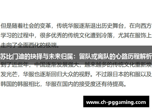 苏比门迪的抉择与未来归属：留队或离队的心路历程解析
