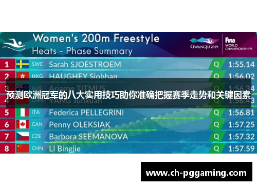 预测欧洲冠军的八大实用技巧助你准确把握赛季走势和关键因素